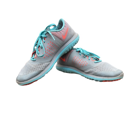 Nike Shoes - Nike FS Lite Run 684667-006 Dove Gray And Clearwater Athletic Running Shoes